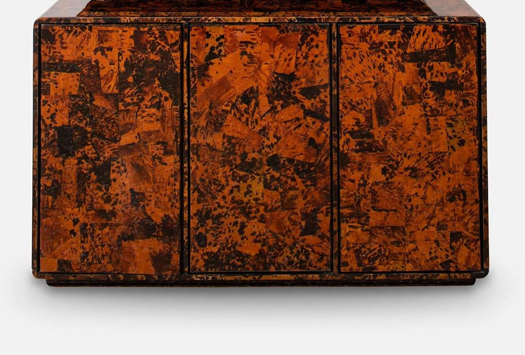 Unique Italian sideboard tortoise shells by Ottini Milano 1973