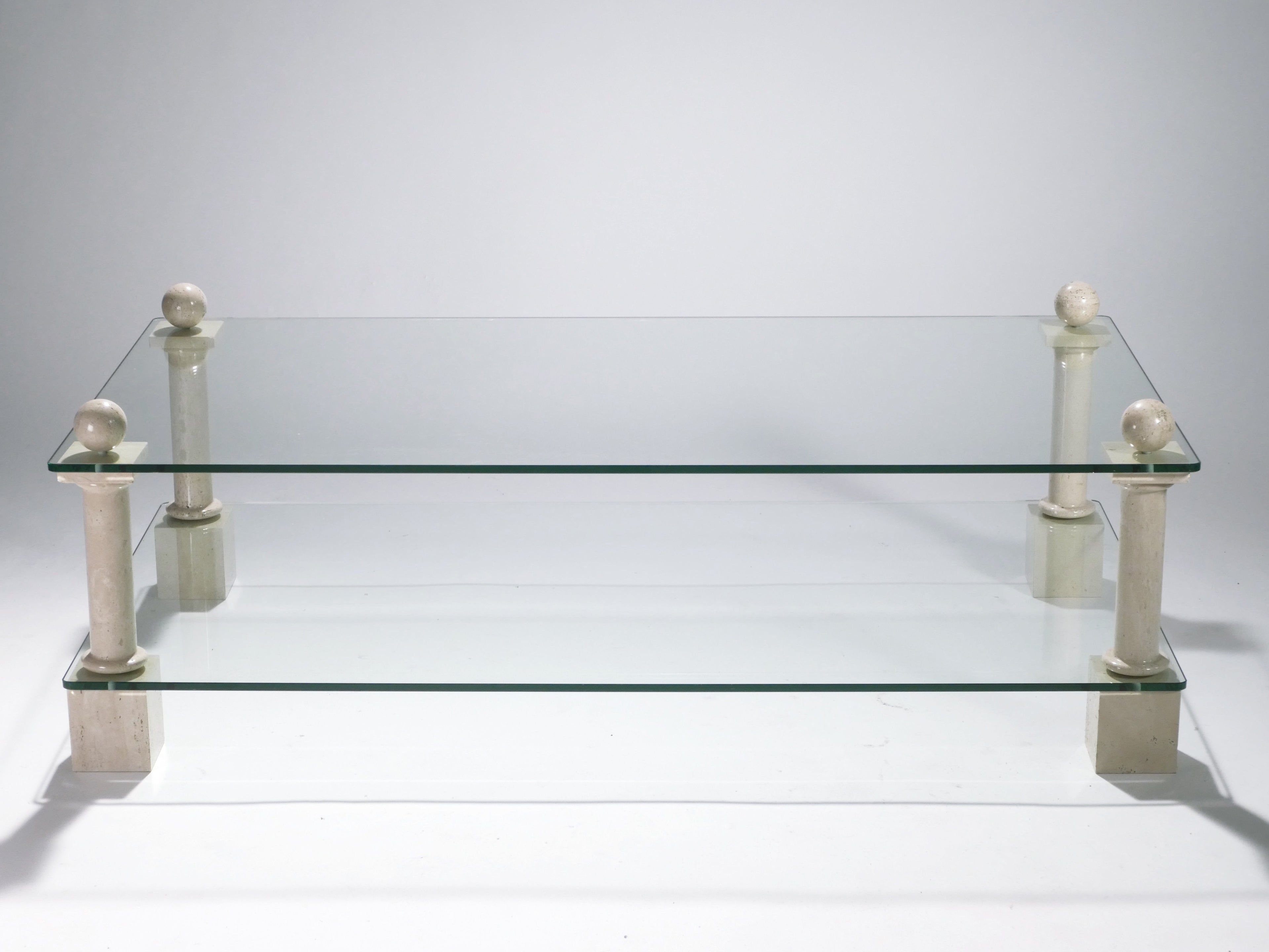 Philippe Barbier travertine coffee table 1970’s
