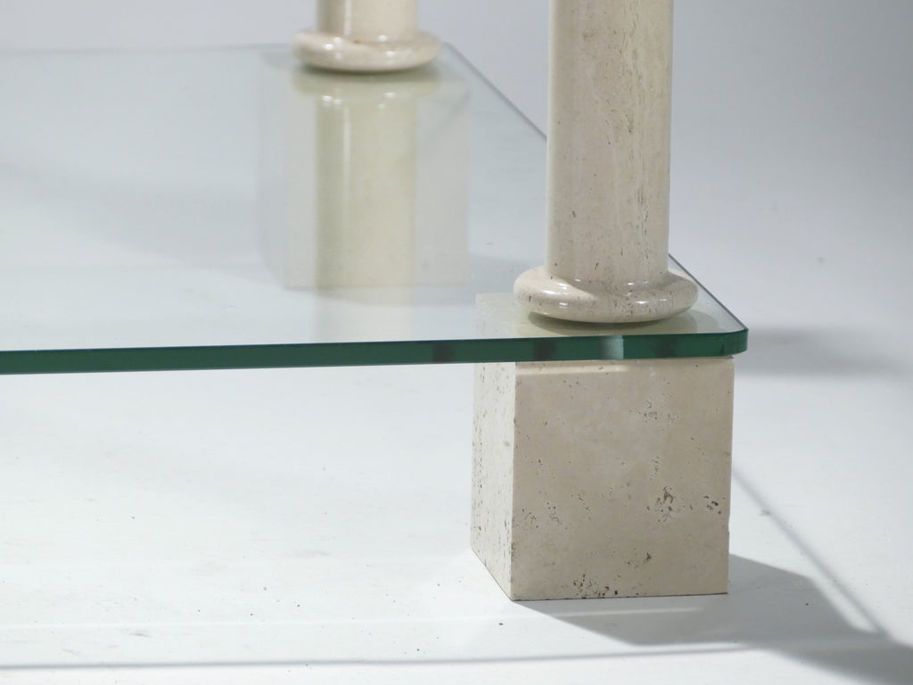 Philippe Barbier travertine coffee table 1970’s