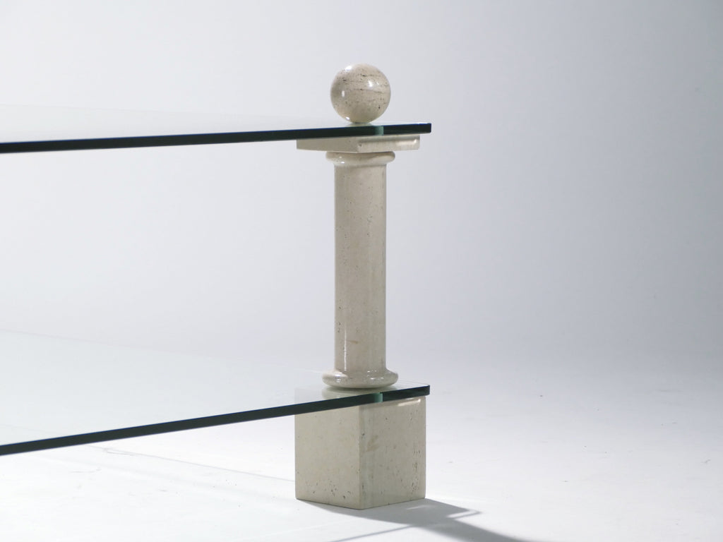 Philippe Barbier travertine coffee table 1970’s