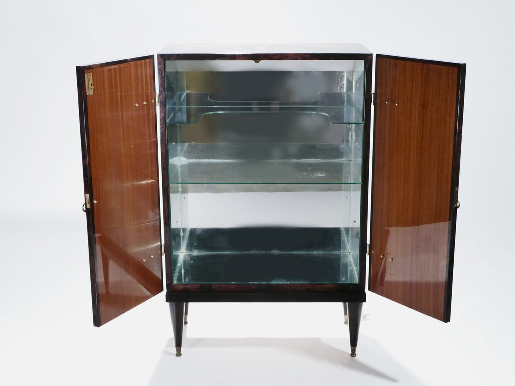 Bar cabinet in goatskin parchment by Aldo Tura 1960’s