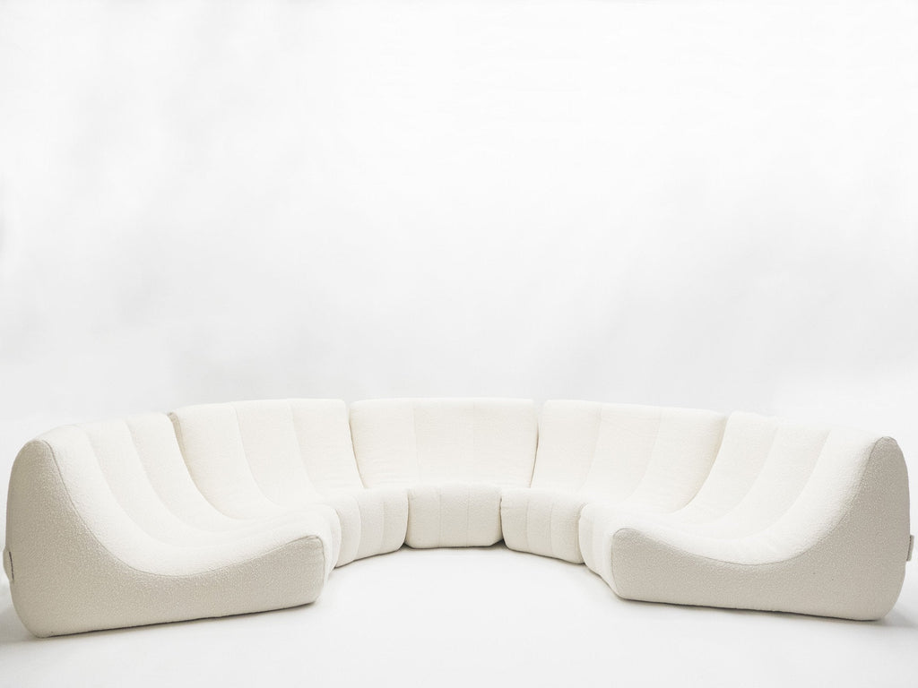 Rare Mid Century Circle Sofa by Michel Ducaroy model Gilda 1972