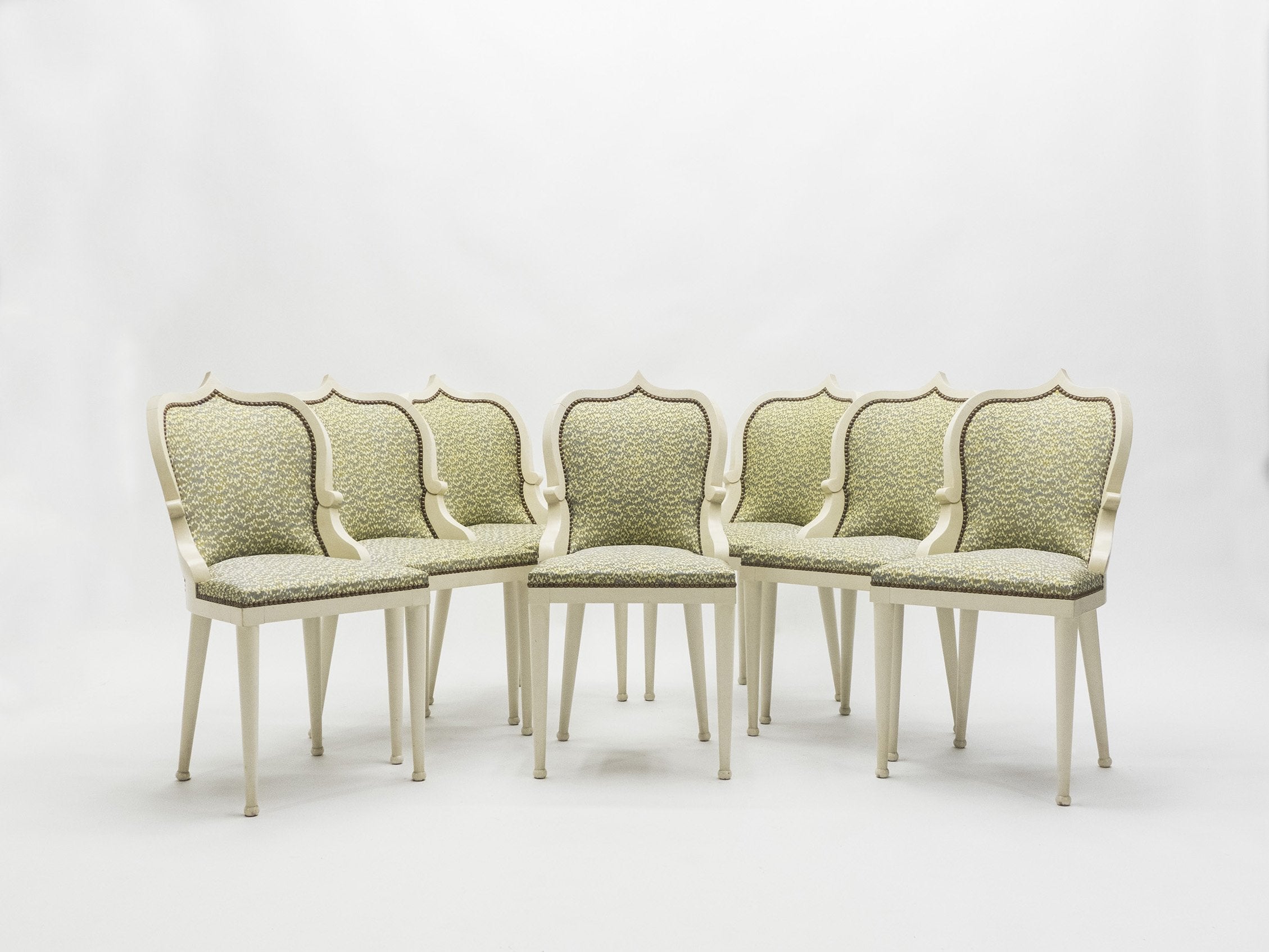 Set of 10 Garouste & Bonetti ‘Palace’ dining chairs 1980