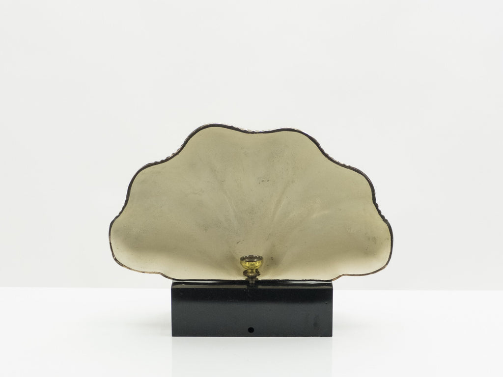 Italian mid-century Solid Brass Scallop table lamps 1960s