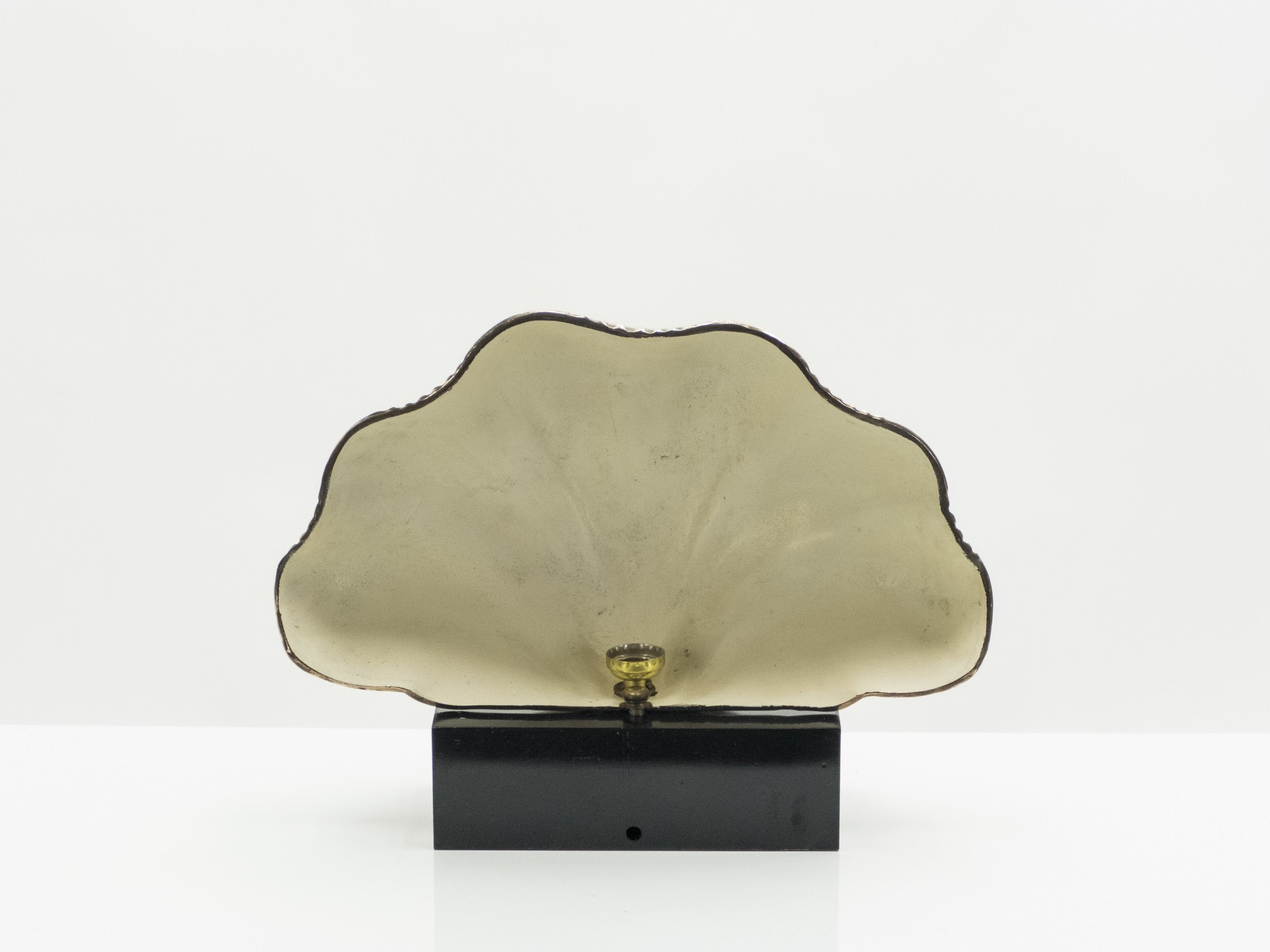Italian mid-century Solid Brass Scallop table lamps 1960s