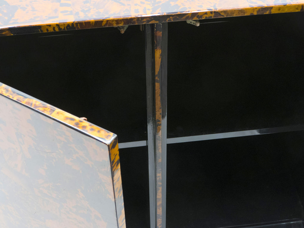 Unique Italian sideboard tortoise shells by Ottini Milano 1973