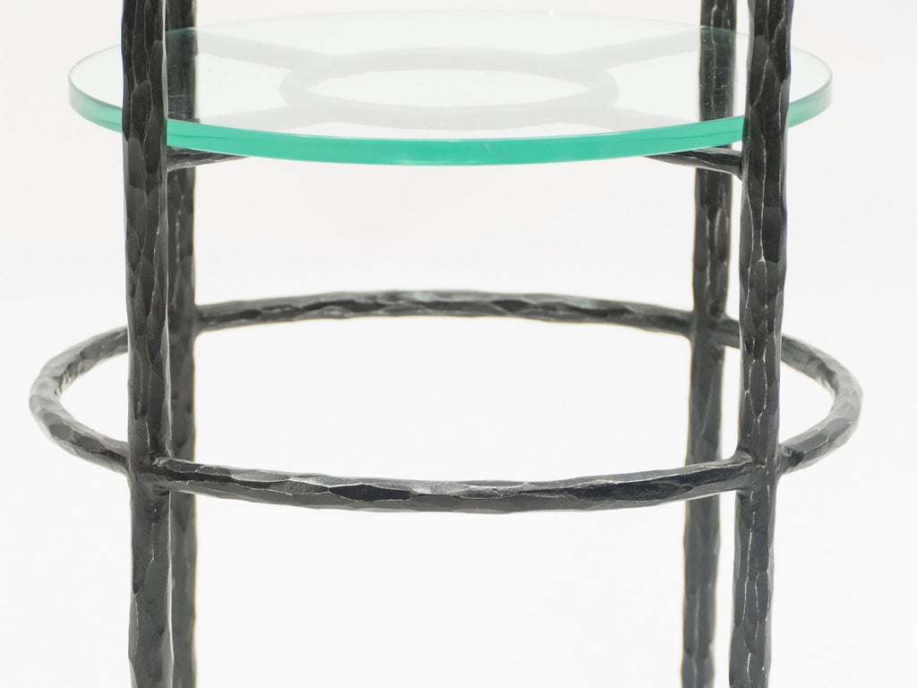 Rare signed gilded wrought iron gueridon table by Garouste & Bonetti 1995