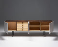 Sideboard in Zebrano veneer with White Doors, 1960’s
