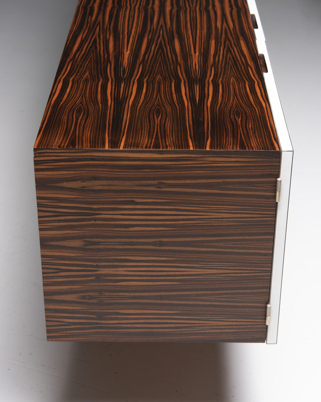 Sideboard in Zebrano veneer with White Doors, 1960’s