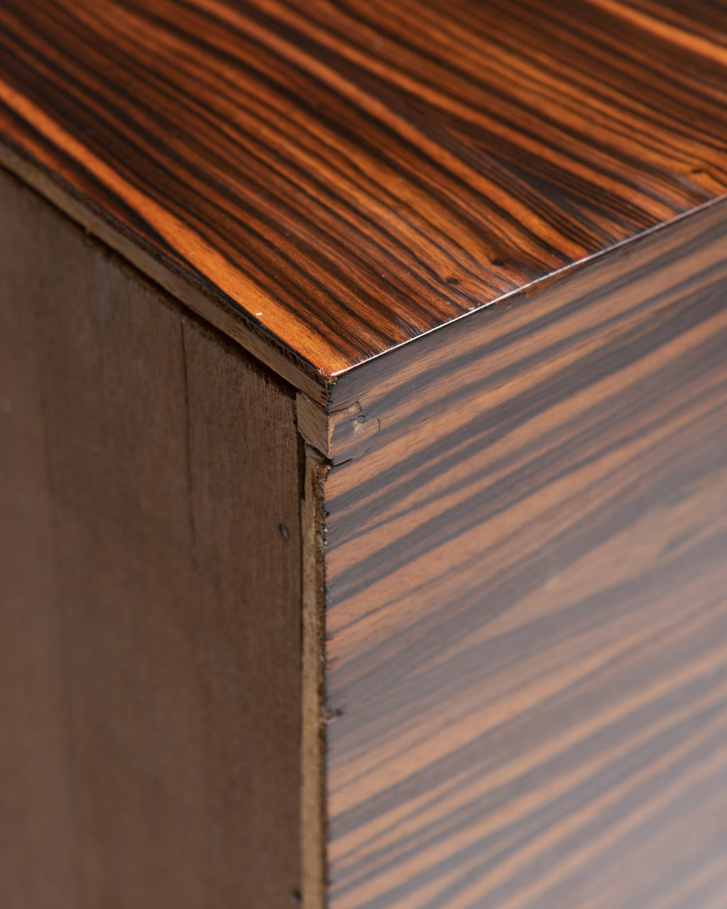 Sideboard in Zebrano veneer with White Doors, 1960’s