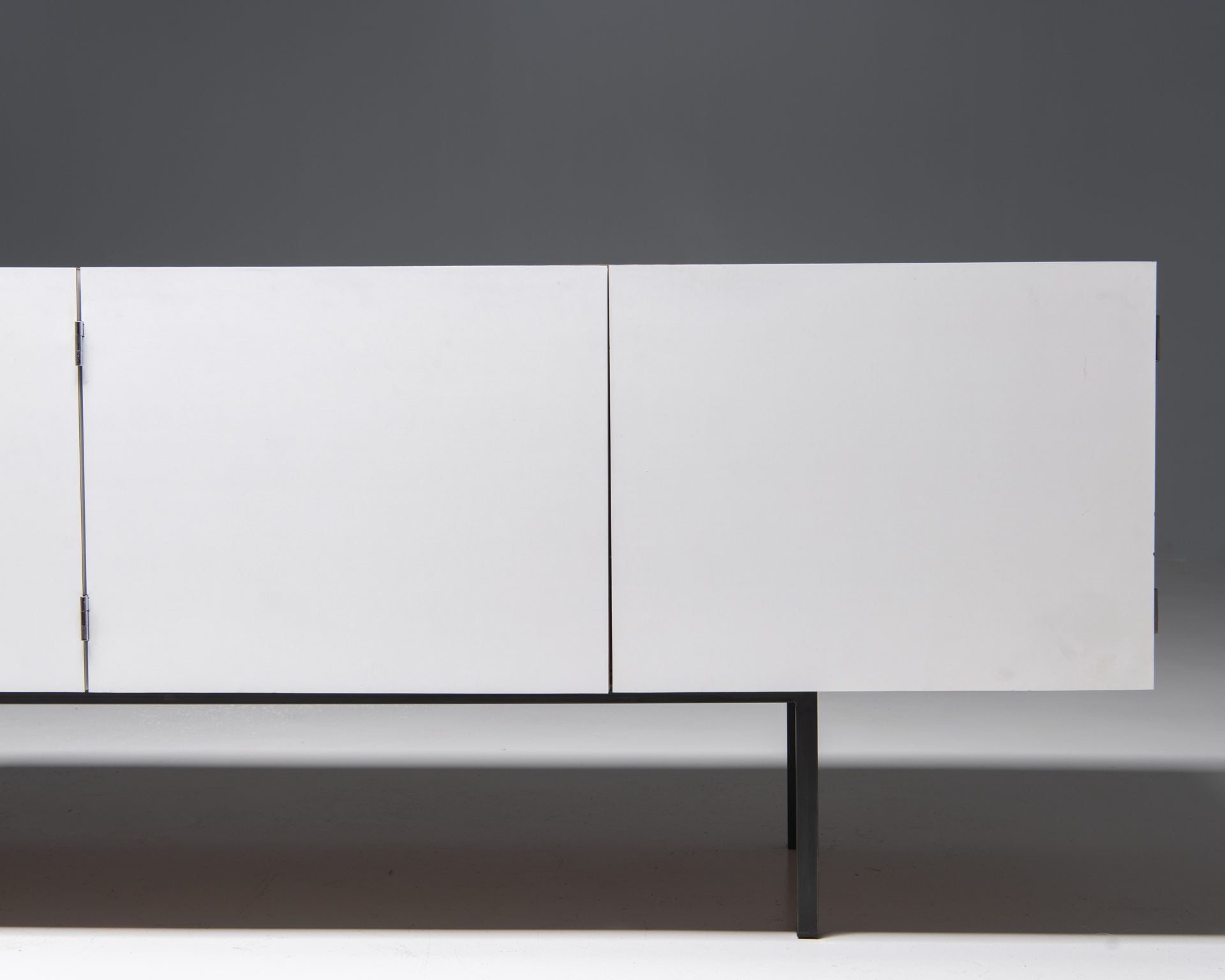 Sideboard in Zebrano veneer with White Doors, 1960’s