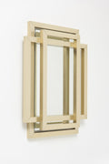 Philippe Jean Sculptural mirror in brass, 1970s