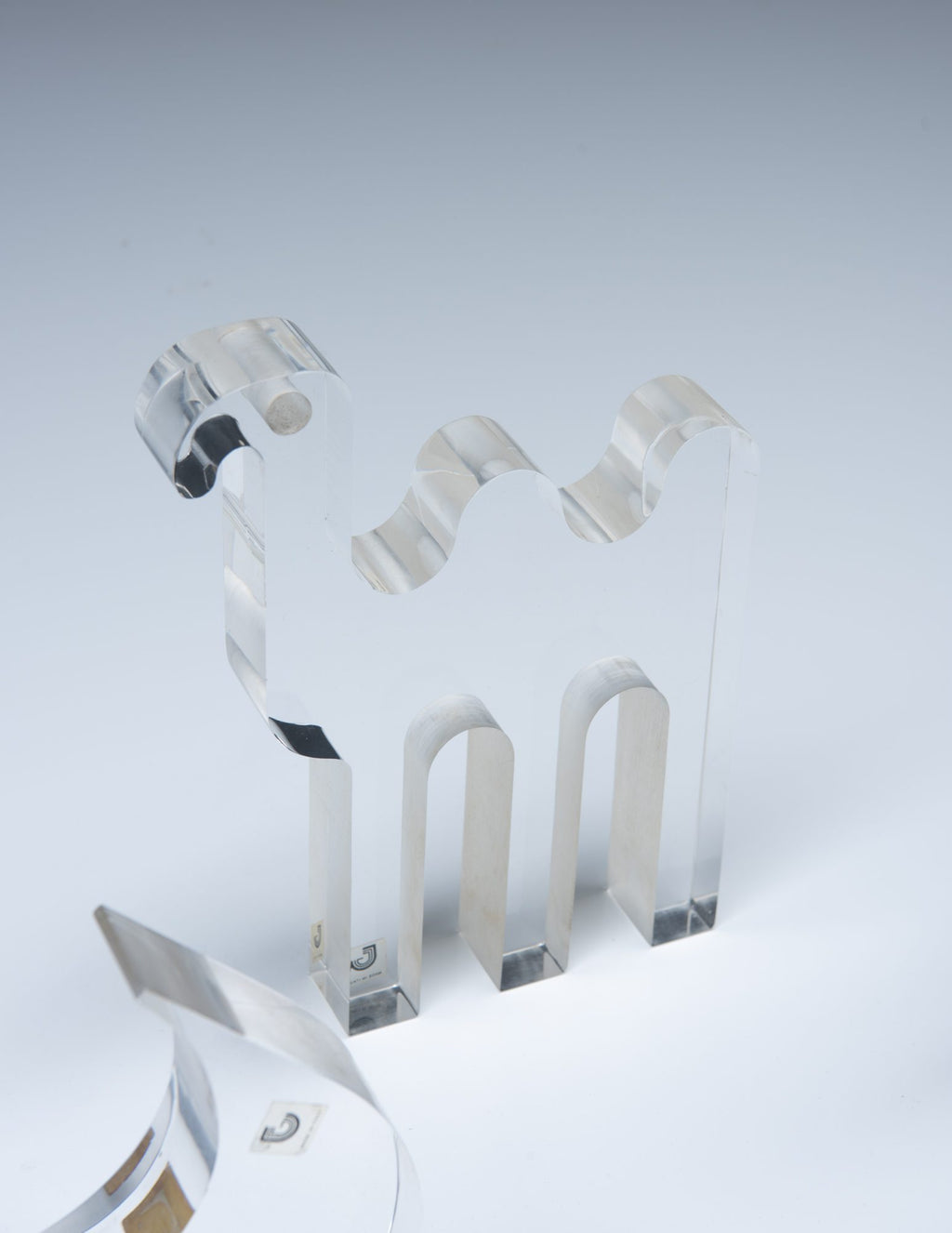 Silvio Russo Set of Sculptures in Lucite