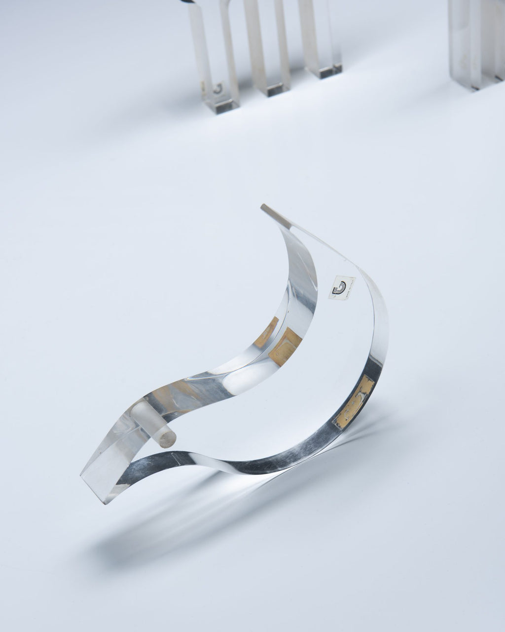 Silvio Russo Set of Sculptures in Lucite