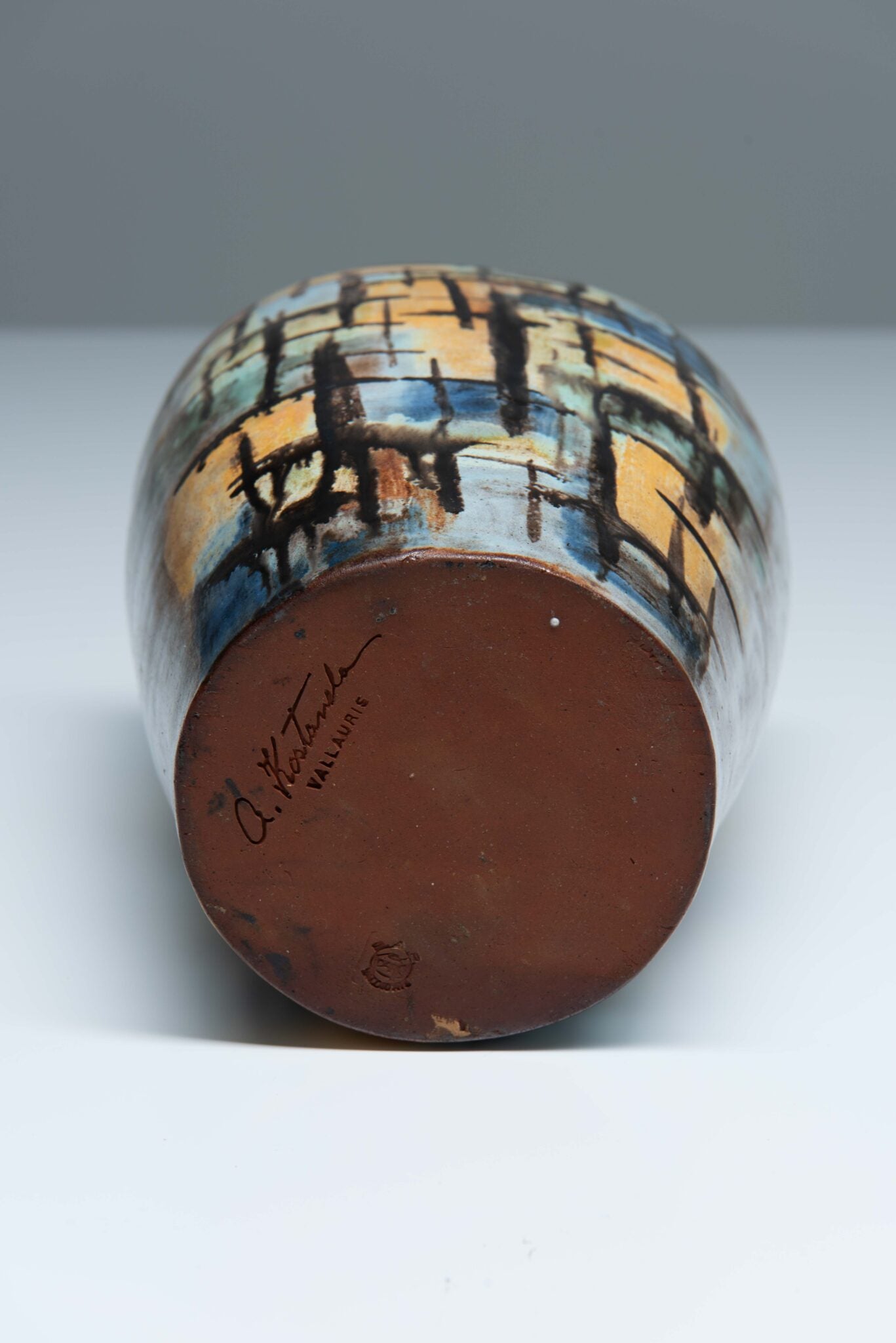 Alexandre Kostanda Vallauris Ceramic Vase