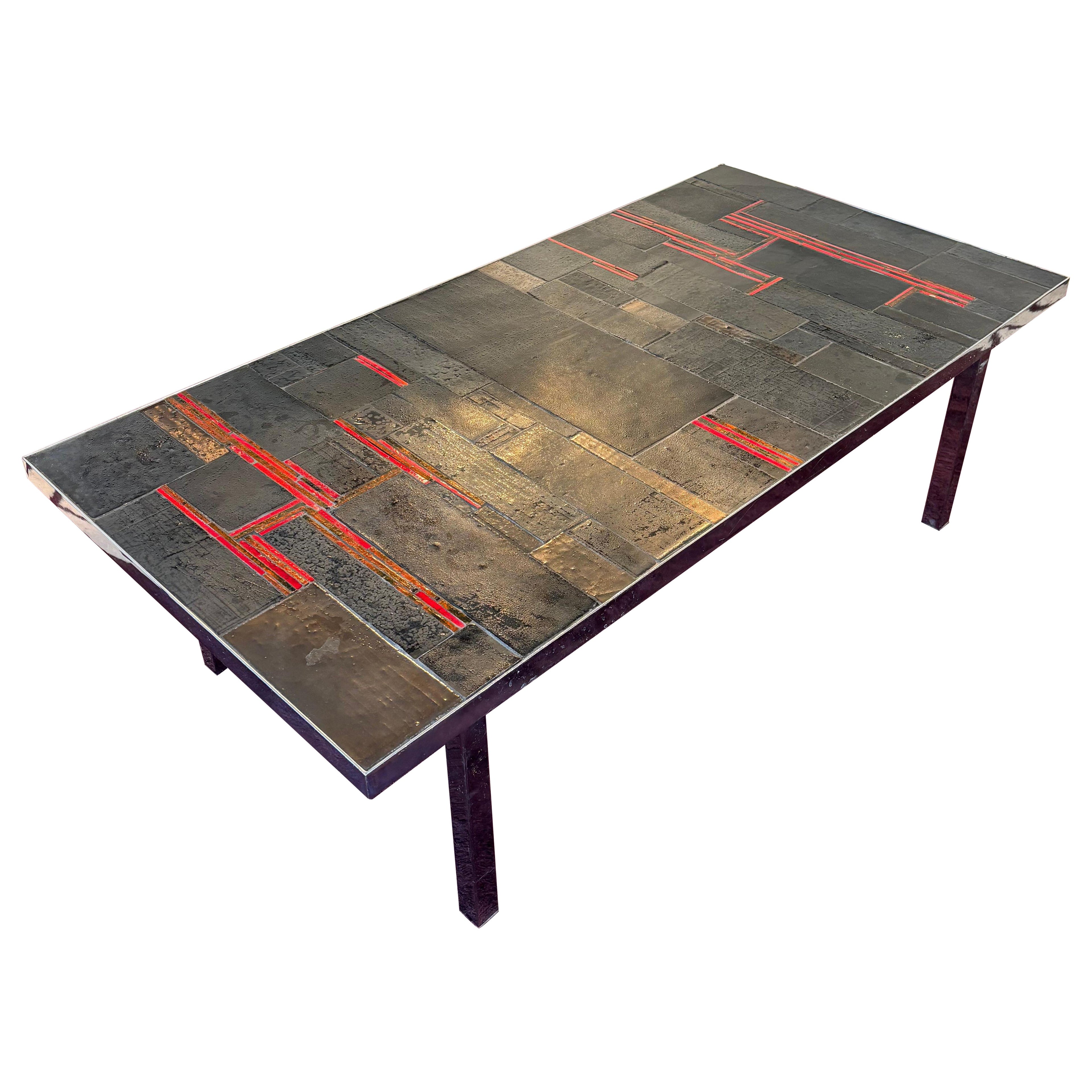 Incredible and massive Pia Manu coffee table