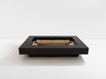 Alain Delon for Maison Jansen brass chrome lacquered coffee table 1972