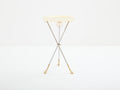 Alberto Orlandi brass steel gueridon serving tray table 1970s