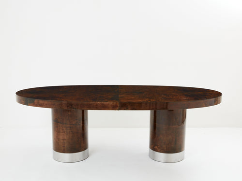 Aldo Tura large goatskin parchment dining table 1960s