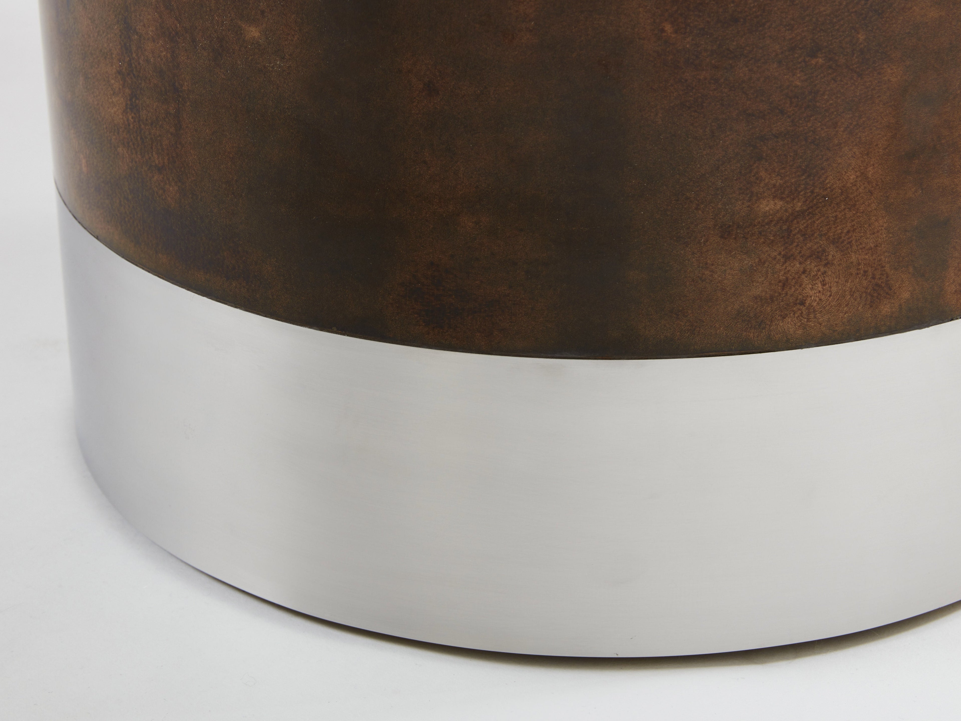 Aldo Tura large goatskin parchment dining table 1960s