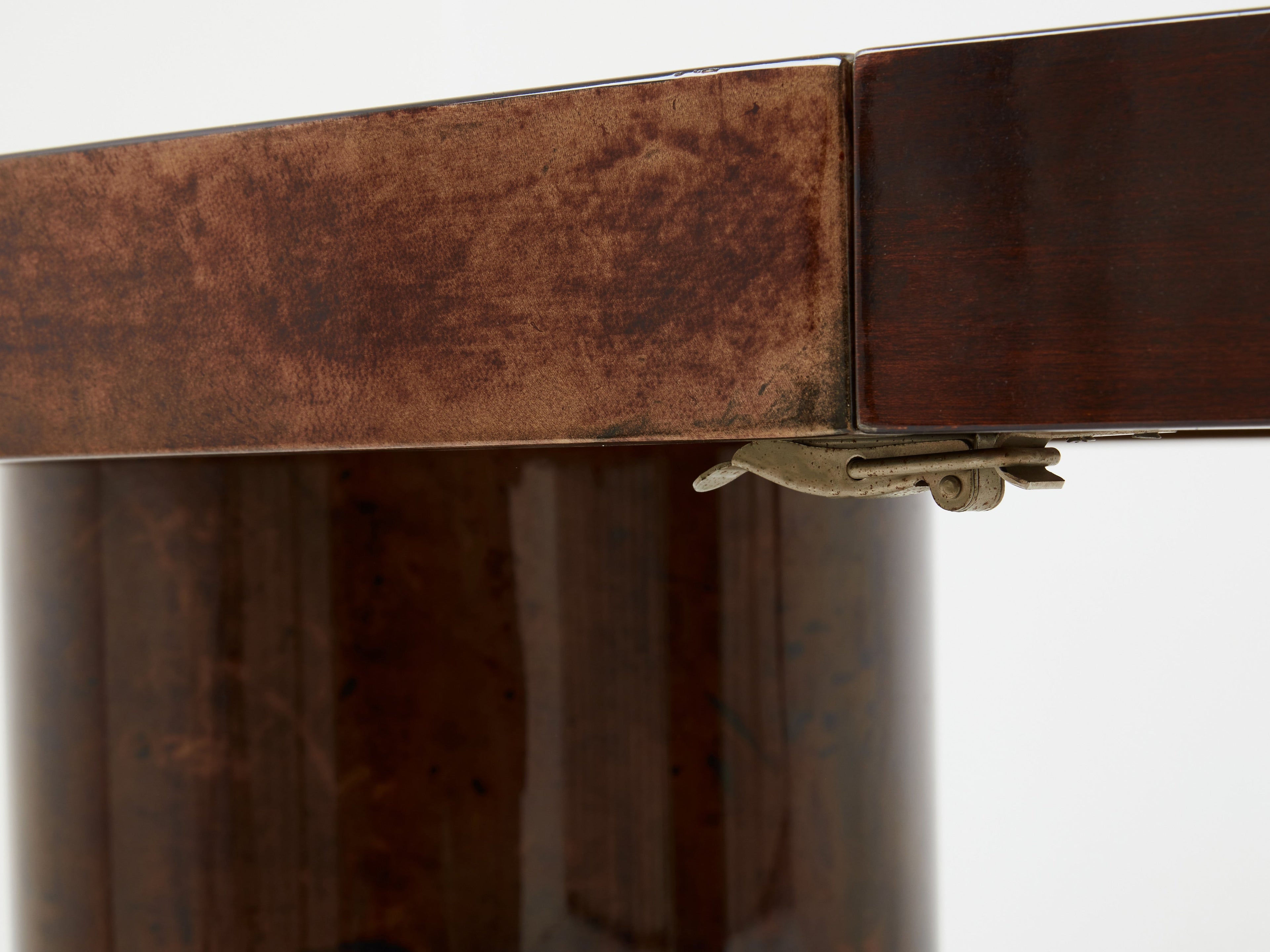 Aldo Tura large goatskin parchment dining table 1960s
