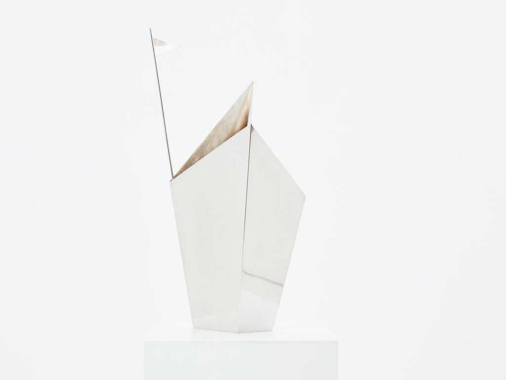 Alessandro Mendini for Cleto Munari silver plated vase 2014