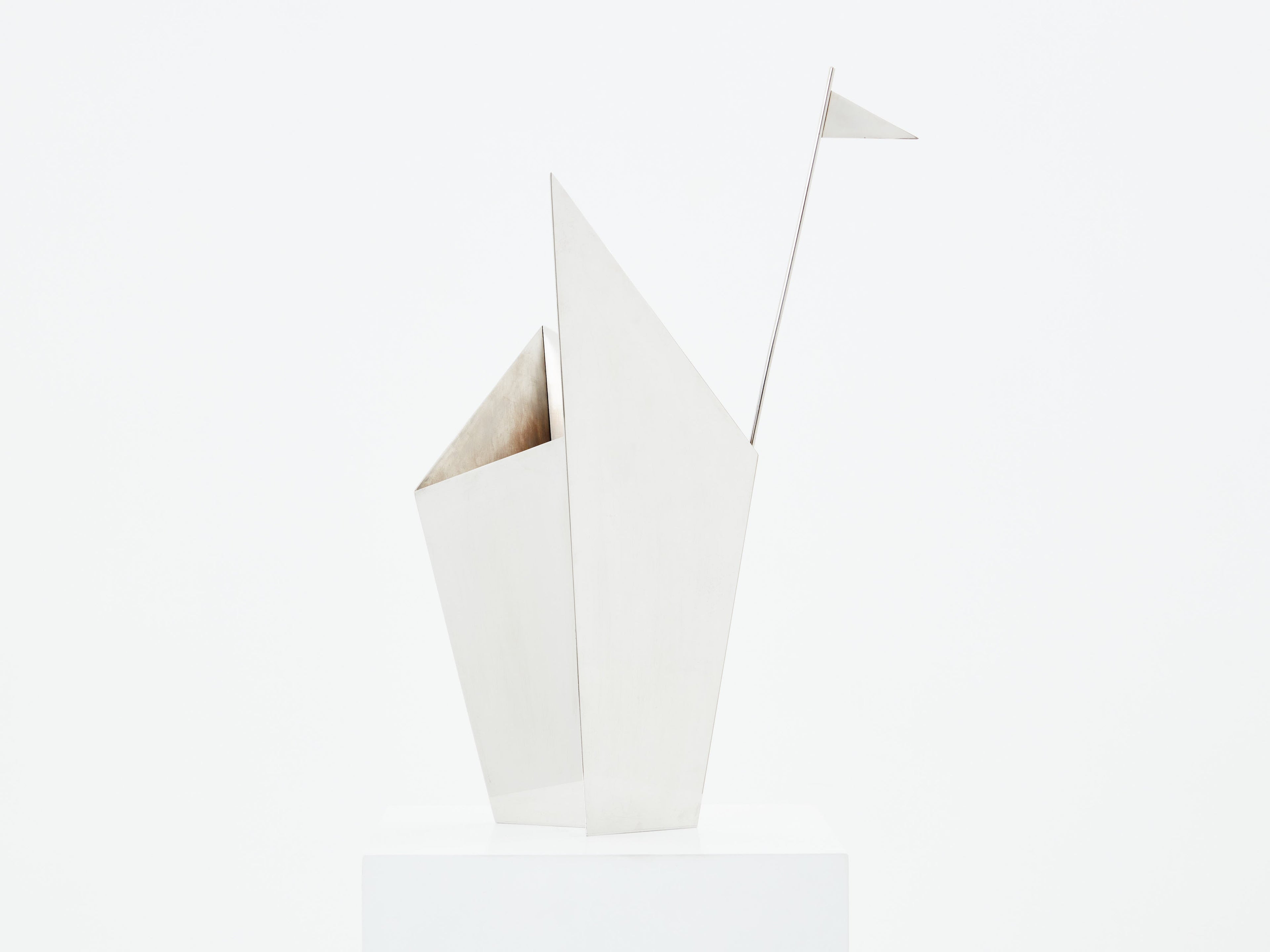Alessandro Mendini for Cleto Munari silver plated vase 2014