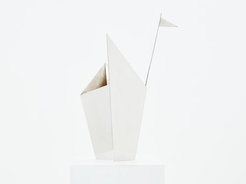 Alessandro Mendini for Cleto Munari silver plated vase 2014
