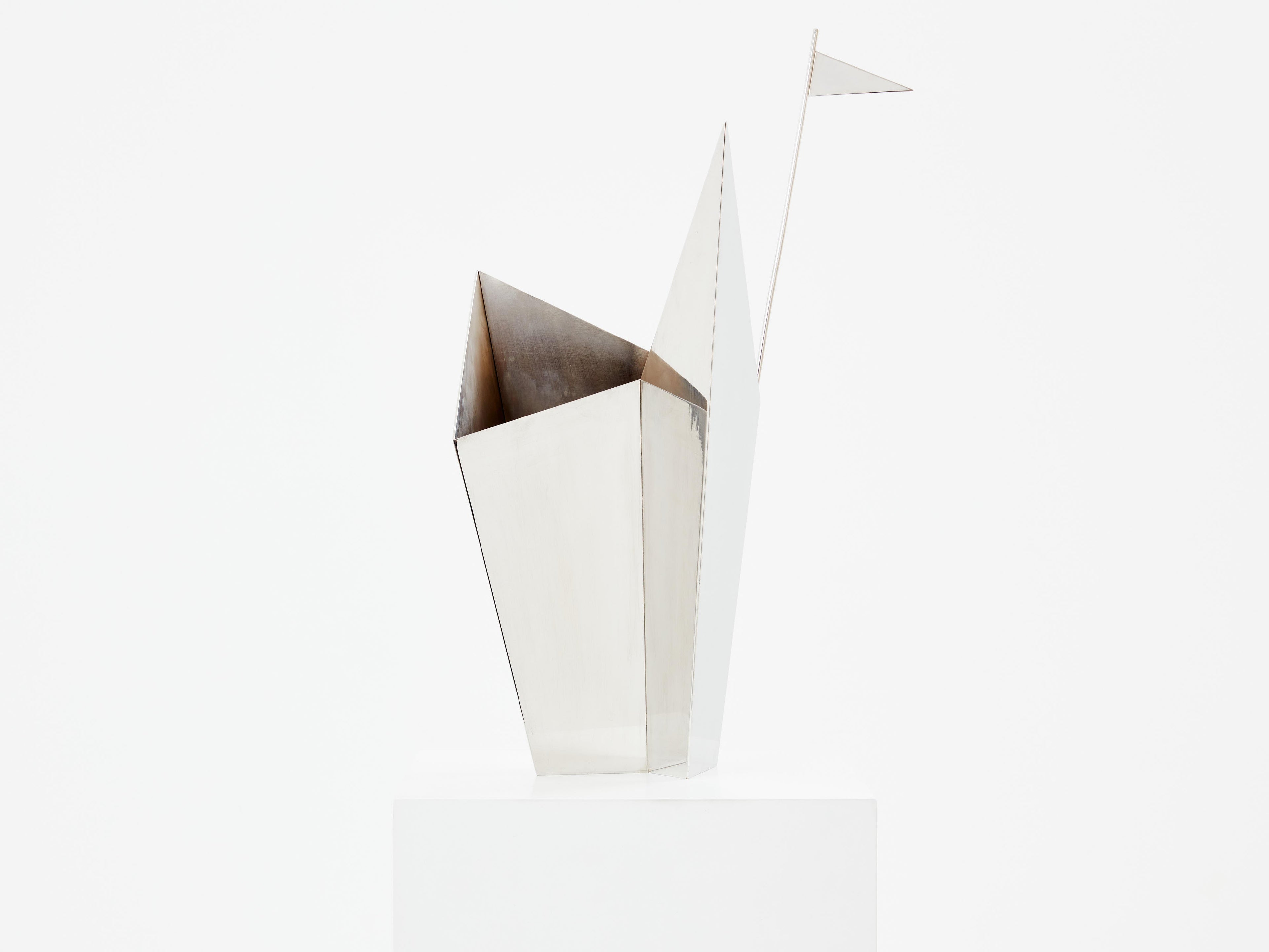 Alessandro Mendini for Cleto Munari silver plated vase 2014