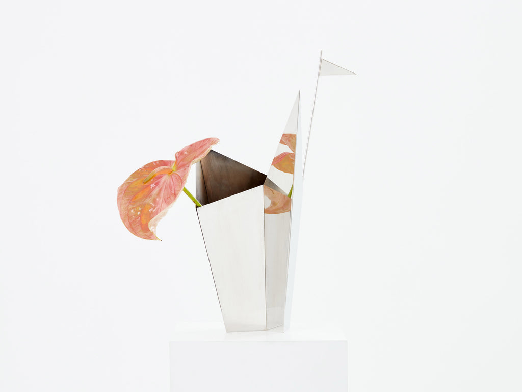 Alessandro Mendini for Cleto Munari silver plated vase 2014