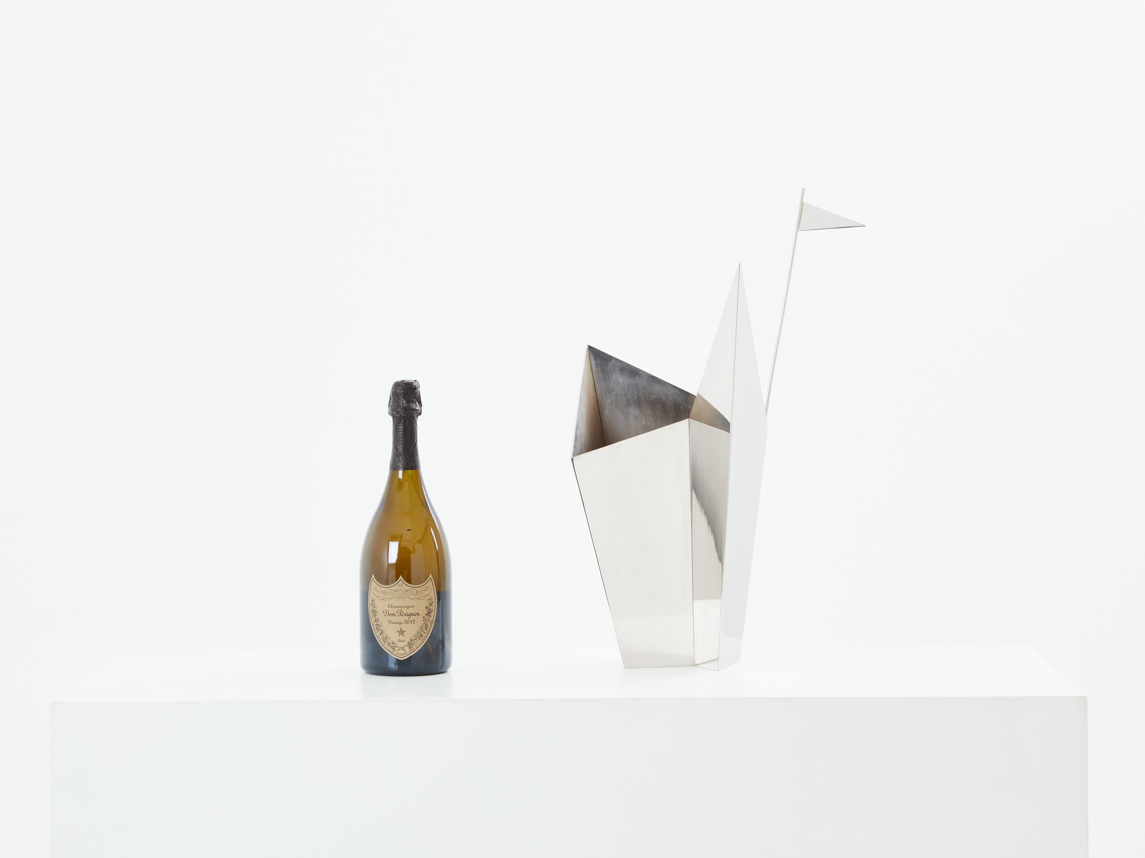 Alessandro Mendini for Cleto Munari silver plated vase 2014