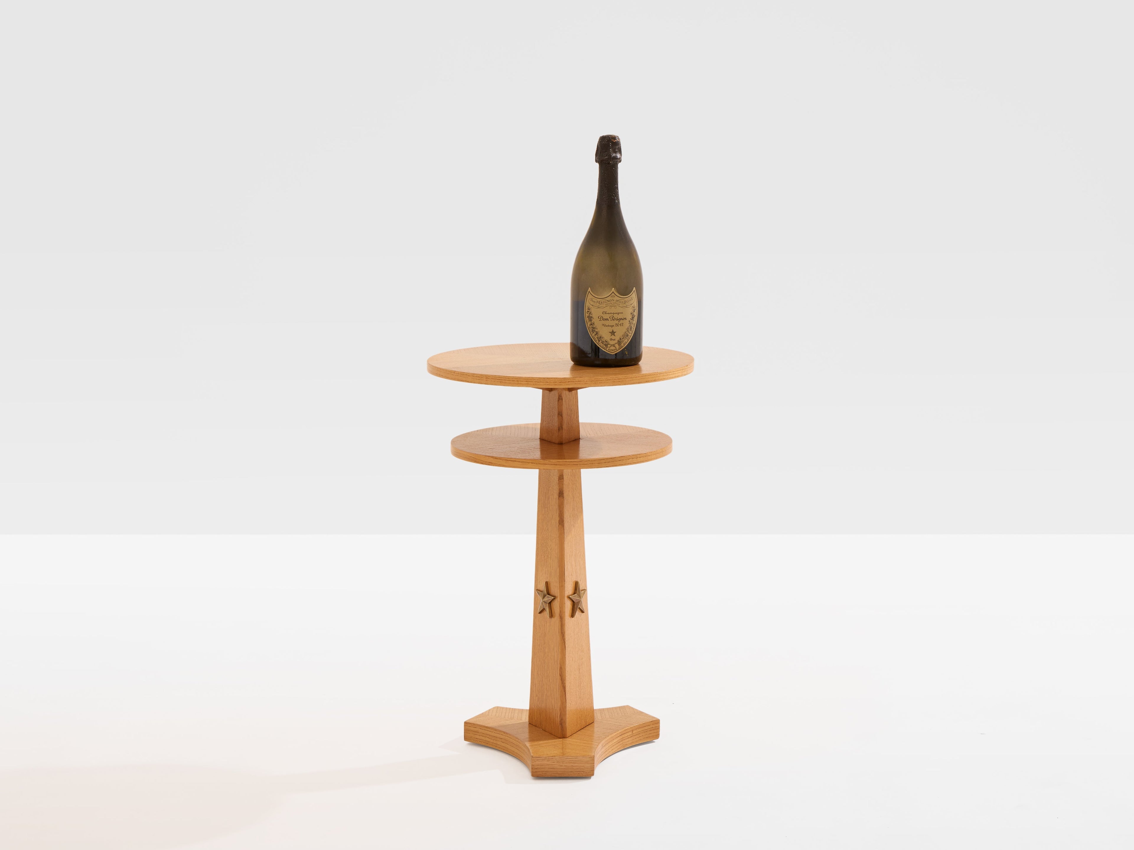 André Arbus ashwood and brass side table circa 1940