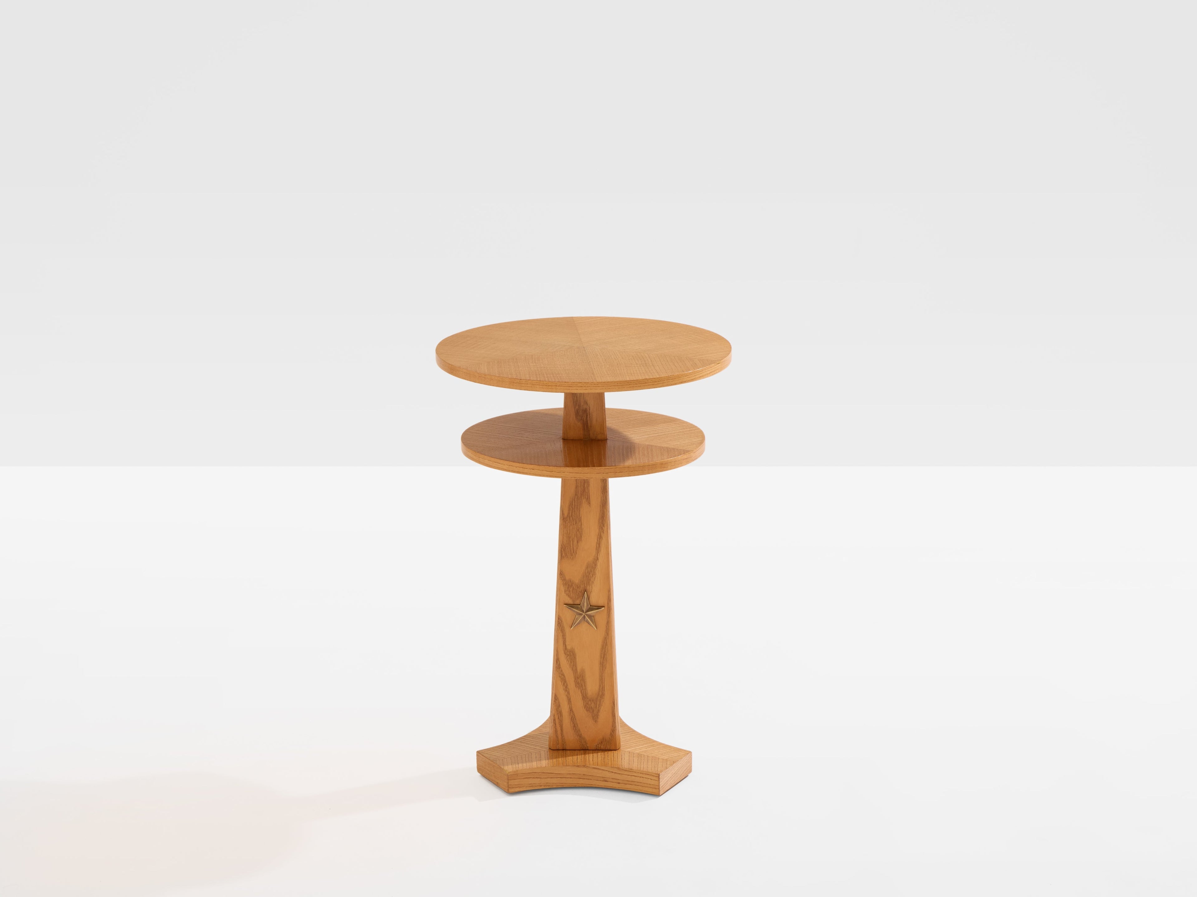 André Arbus ashwood and brass side table circa 1940