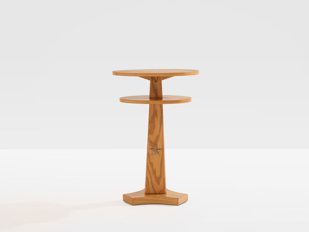 André Arbus ashwood and brass side table circa 1940