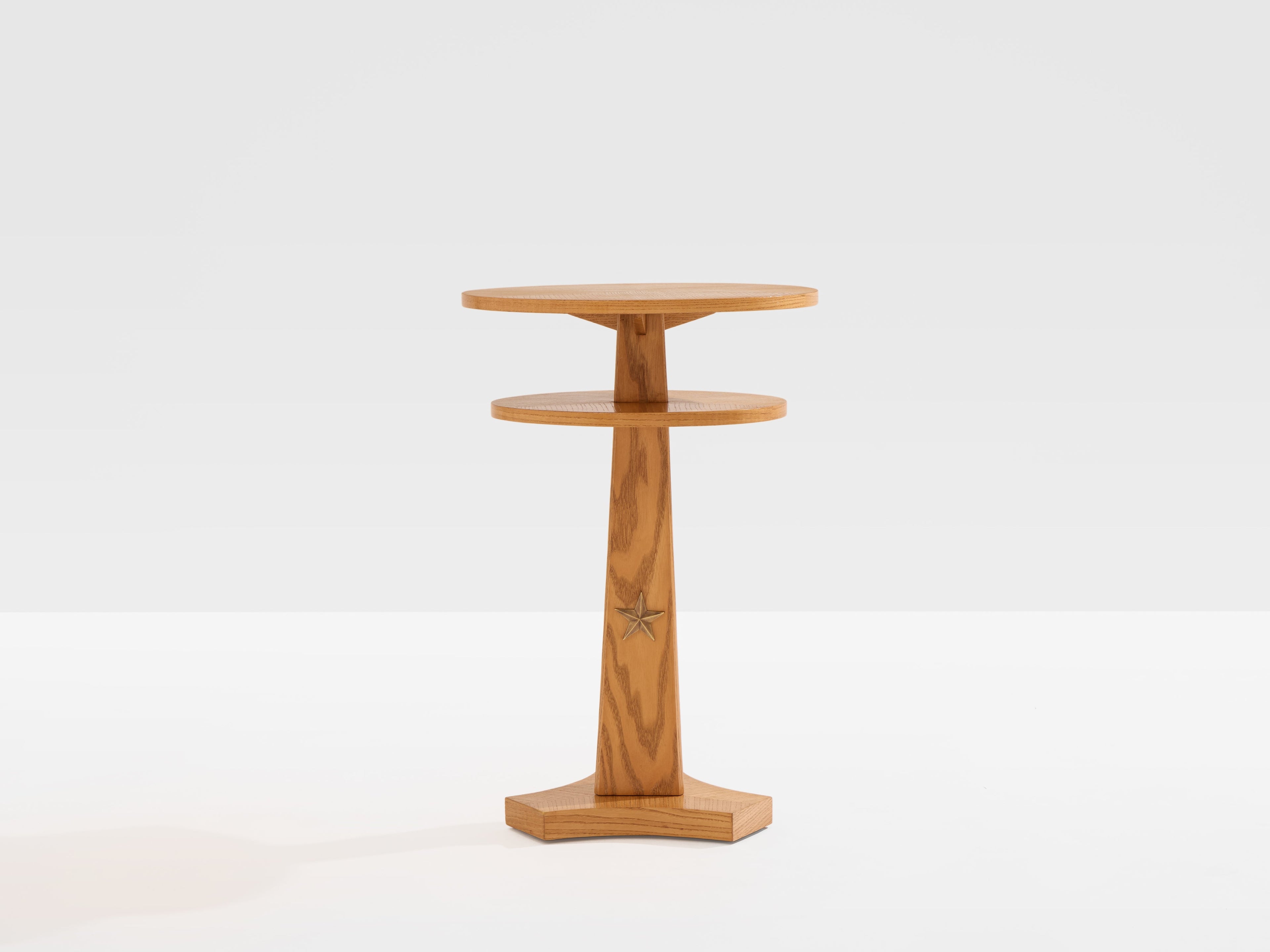 André Arbus ashwood and brass side table circa 1940