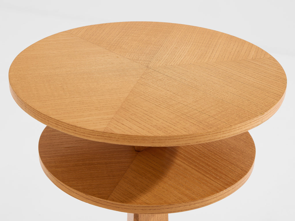André Arbus ashwood and brass side table circa 1940