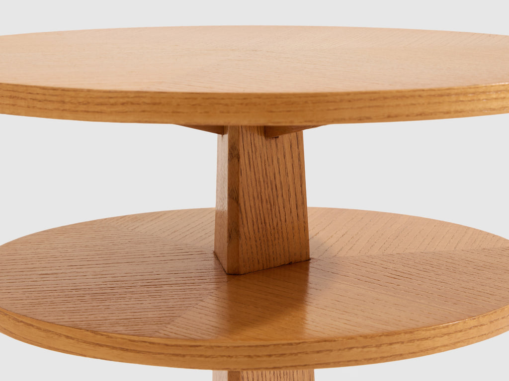 André Arbus ashwood and brass side table circa 1940