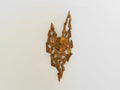 Auguste fix patinated metal wall light sculpture 1970s