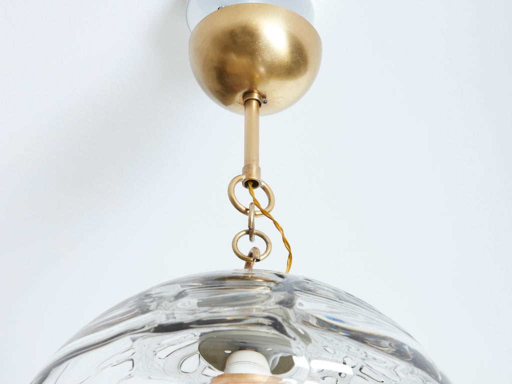 Barovier & Toso Murano Glass and Bronze Chandelier 1940