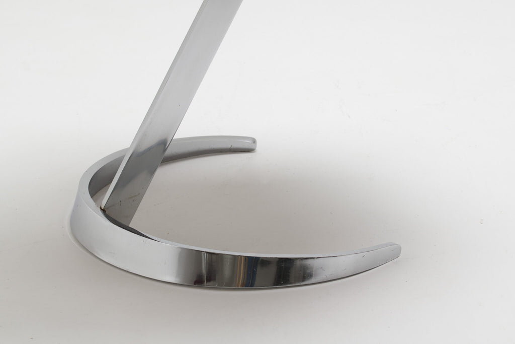 Boris Tabacoff Sculptural “Scimitar” Dining Set in Burgundy Bouclé