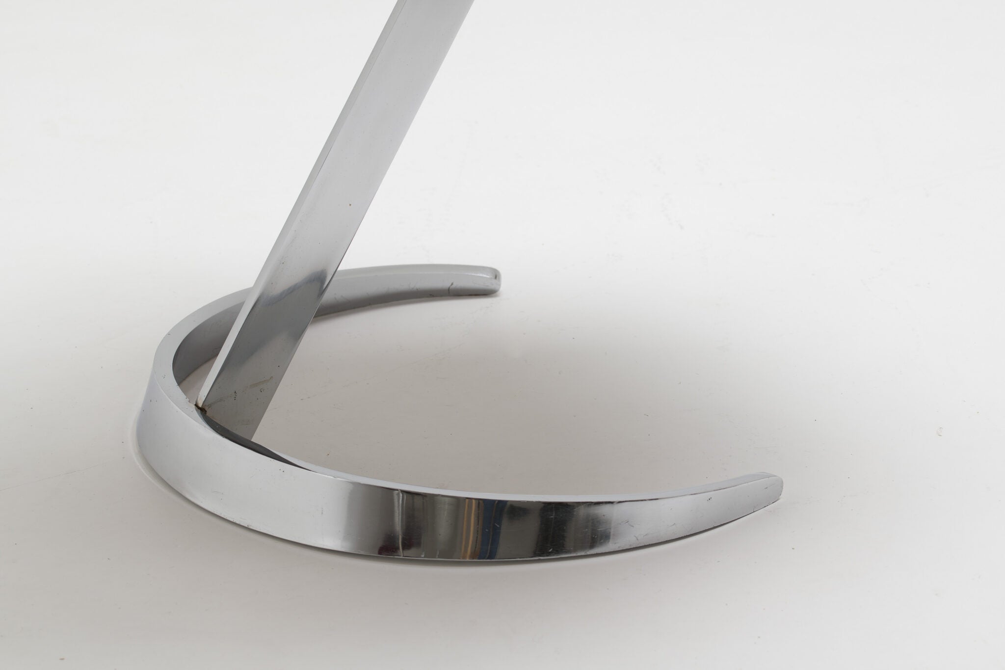 Boris Tabacoff Sculptural “Scimitar” Dining Set in Burgundy Bouclé