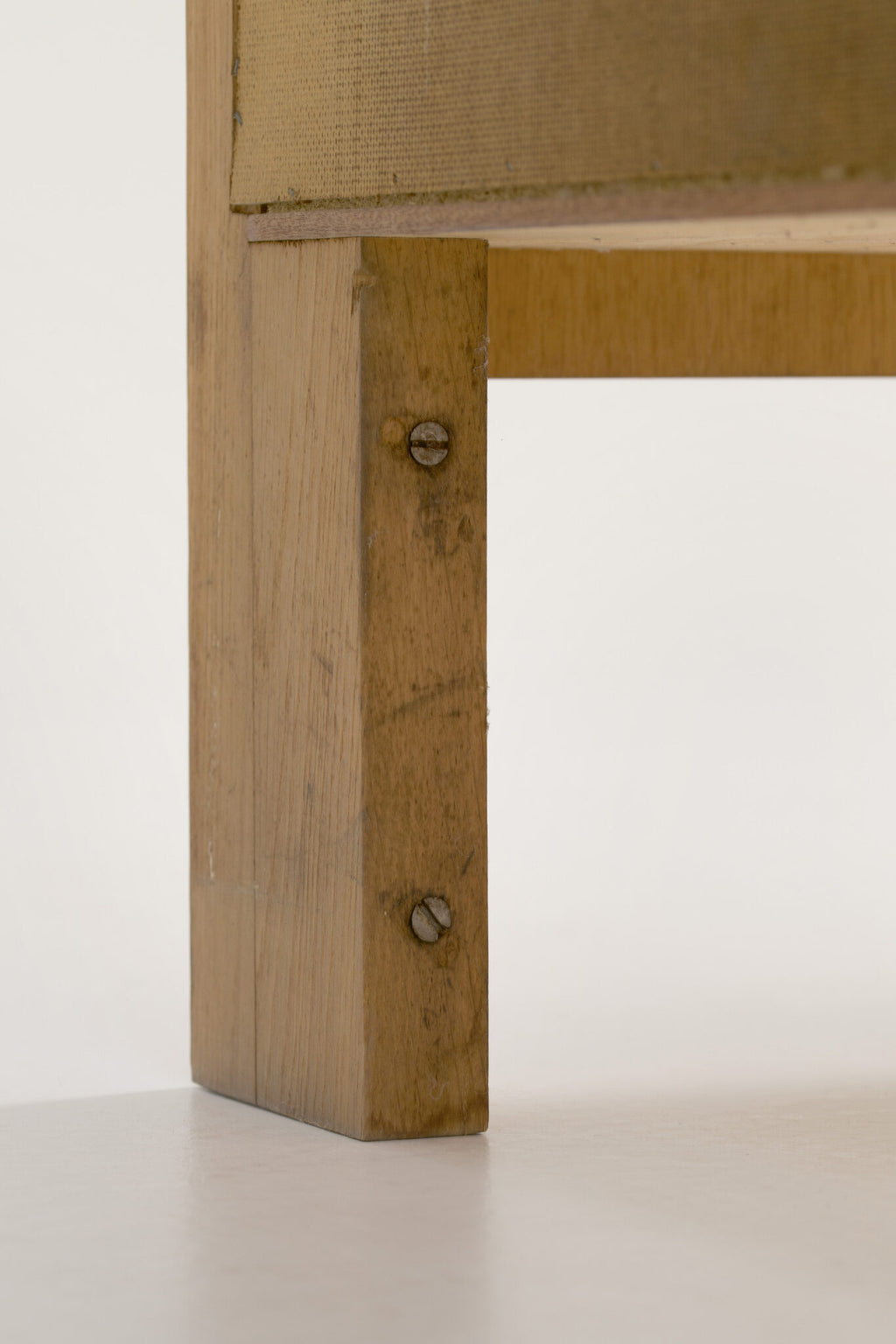 Frans Defour Brutalist graphical oak highboard