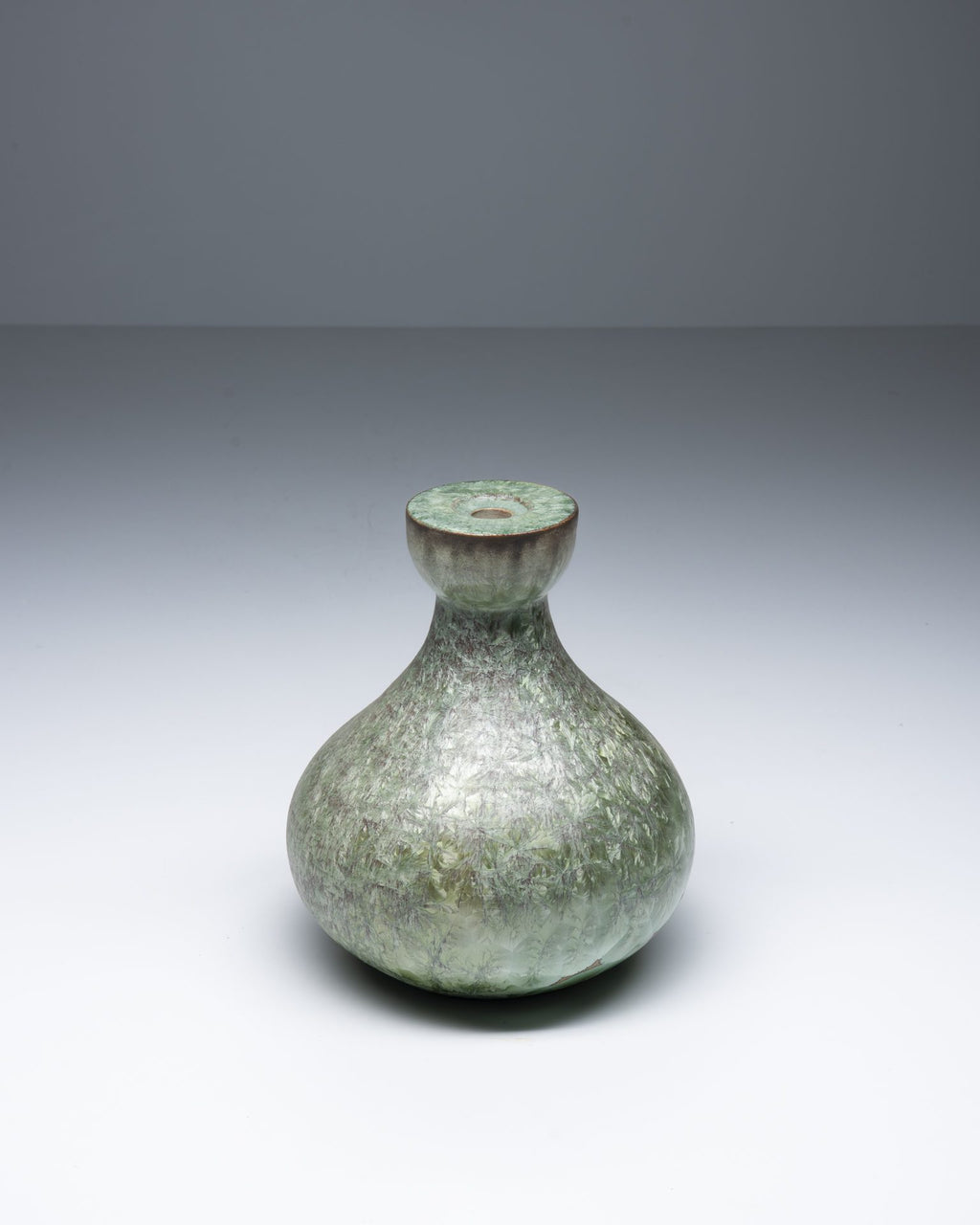 Marius Besson Ceramic vase/ lamp base with nucleations