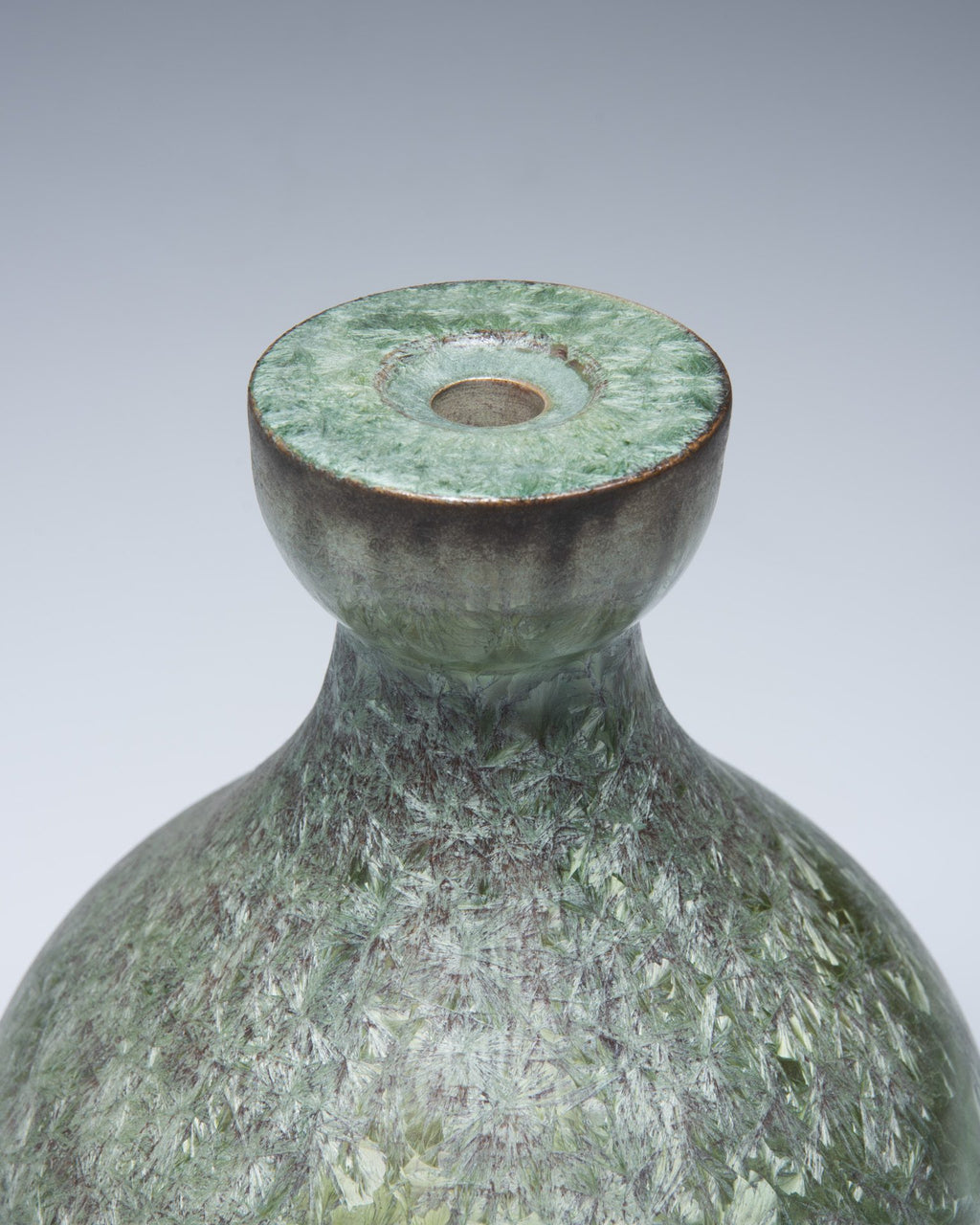 Marius Besson Ceramic vase/ lamp base with nucleations