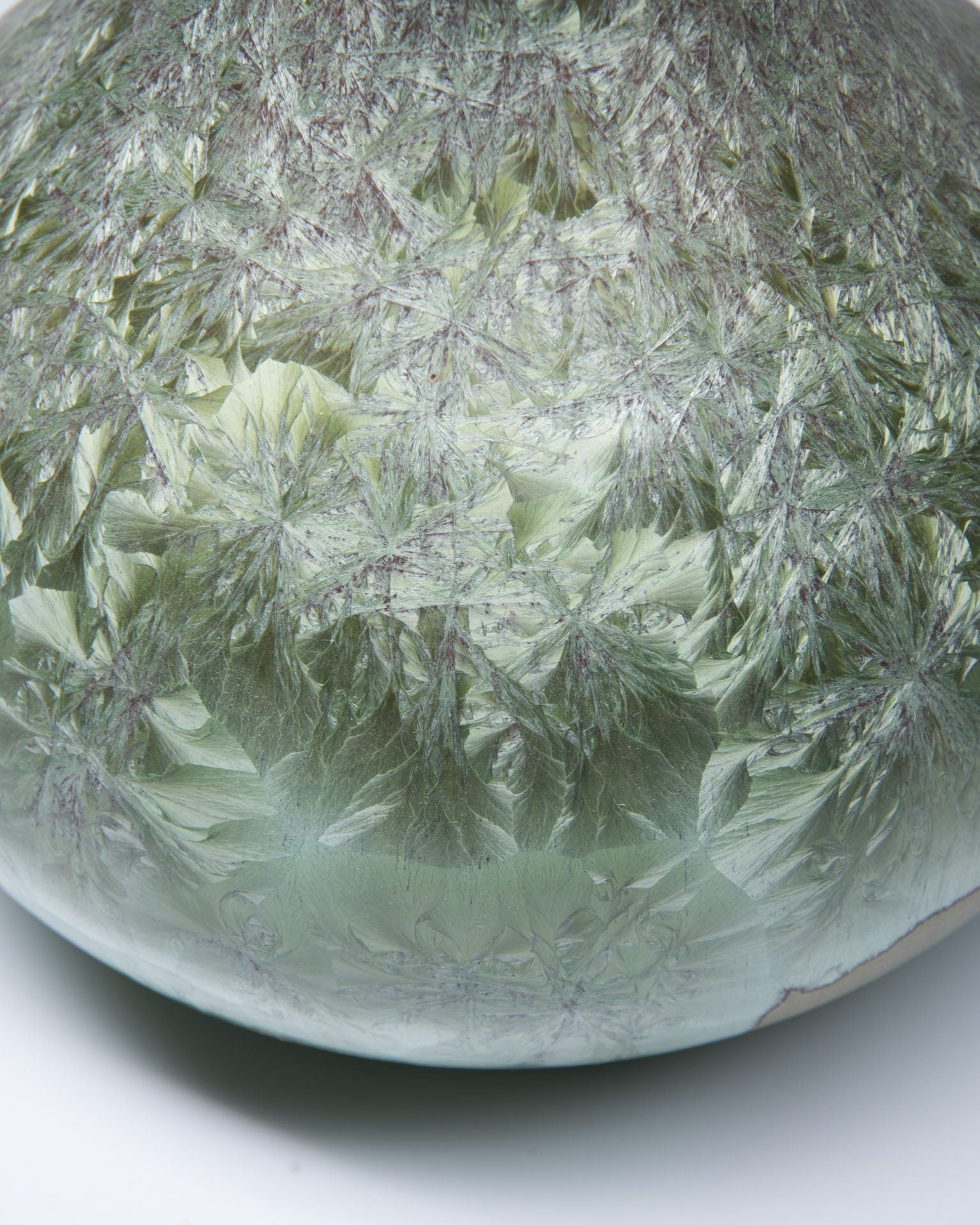 Marius Besson Ceramic vase/ lamp base with nucleations