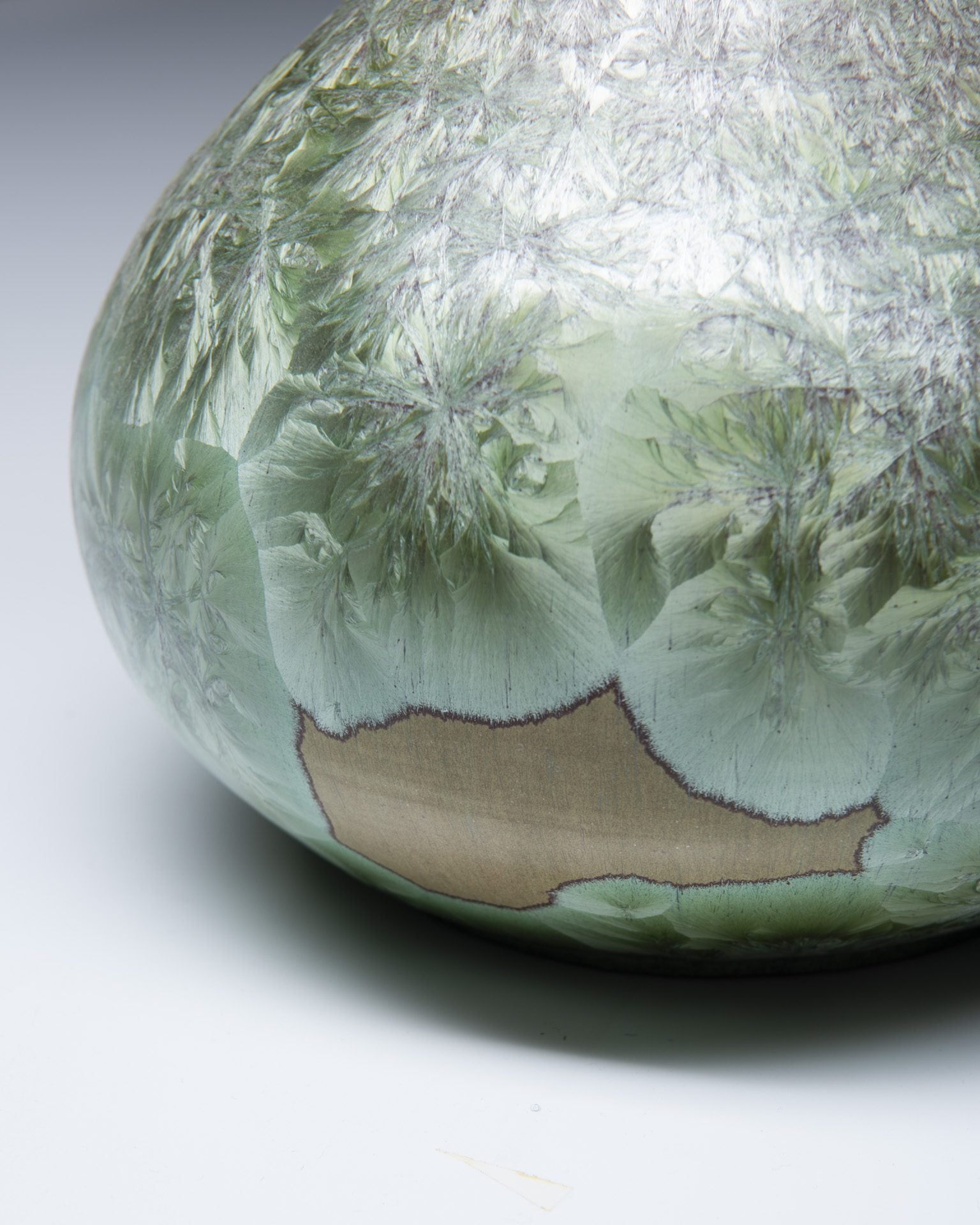 Marius Besson Ceramic vase/ lamp base with nucleations