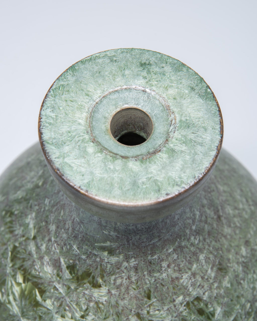 Marius Besson Ceramic vase/ lamp base with nucleations