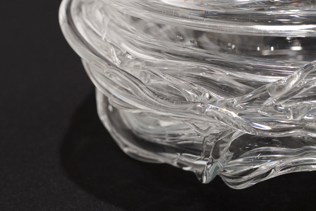 l'Anverre, Sem Schanzer ‘Drop Honey’ Vase in Crystal Glass