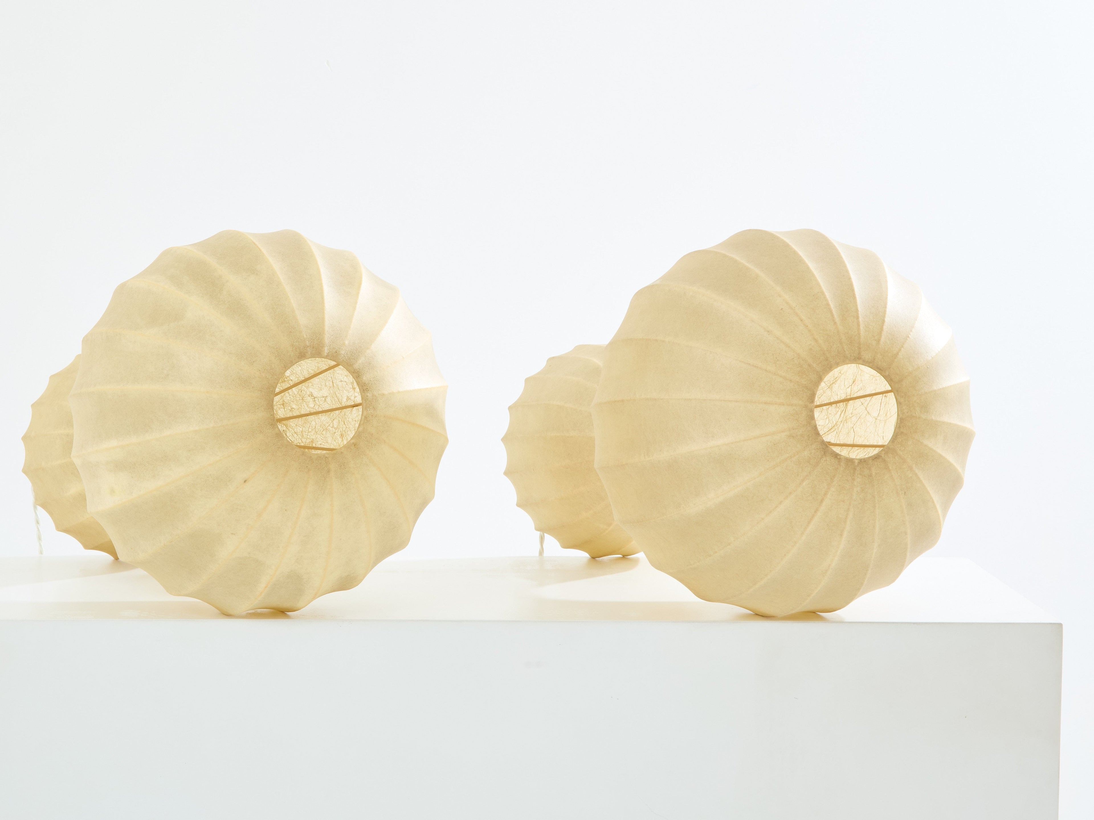 Castiglioni pair of first edition Gatto Grande lamps early 1960s