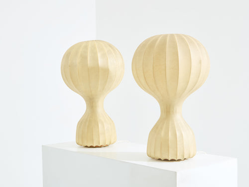 Castiglioni pair of first edition Gatto Grande lamps early 1960s